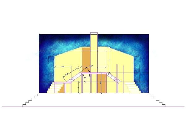 CAD drawing painted